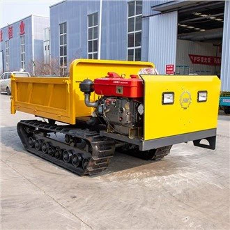 Trasportatore cingolato rotante con cingoli in gomma